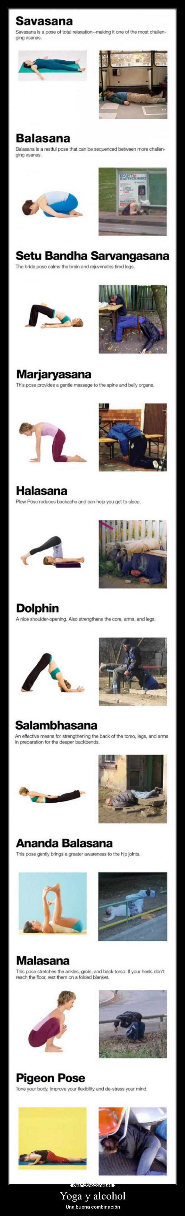 Yoga y alcohol -