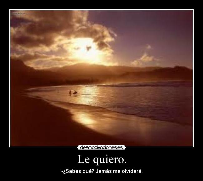 Le quiero. - 