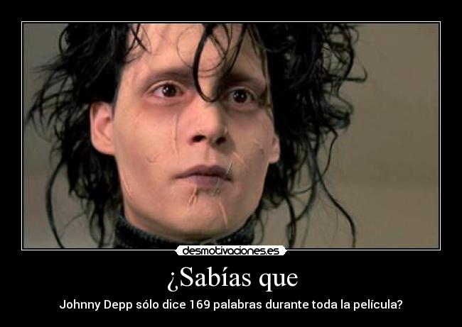 carteles eduardo manostijeras johnny depp desmotivaciones