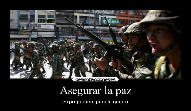 Asegurar la paz - 