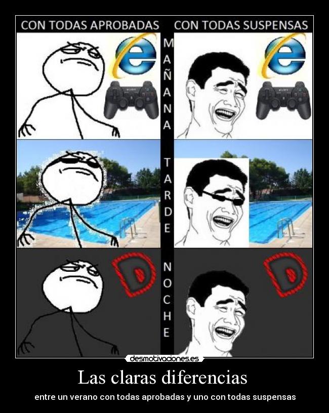 Las claras diferencias -