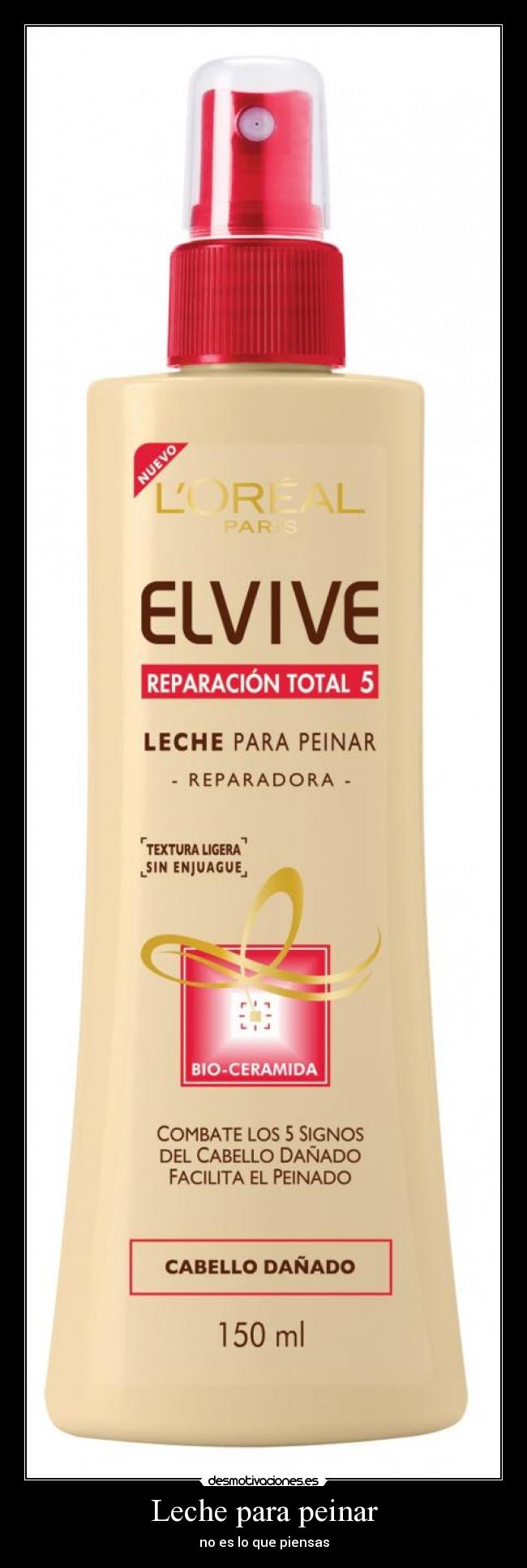 Leche para peinar - no es lo que piensas