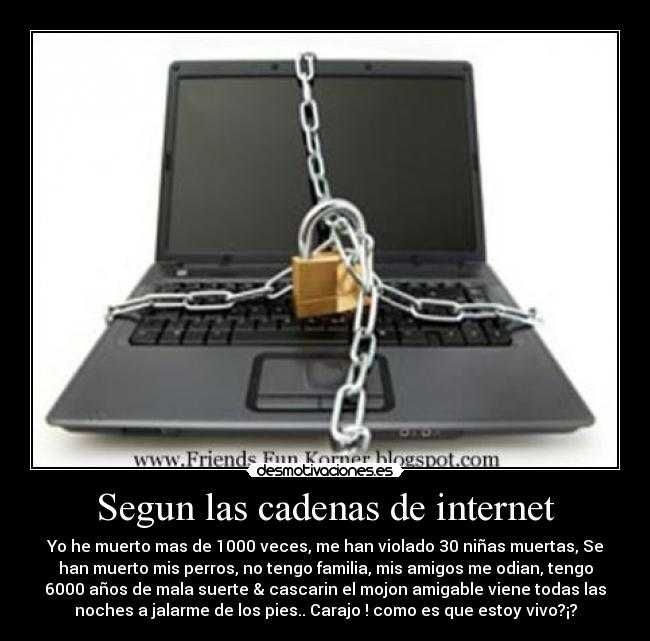 Segun las cadenas de internet -