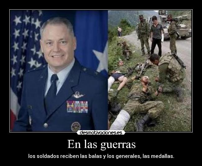 En las guerras -