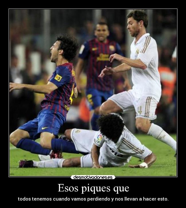 carteles piques barcelona madrid perder marcelo cesc desmotivaciones