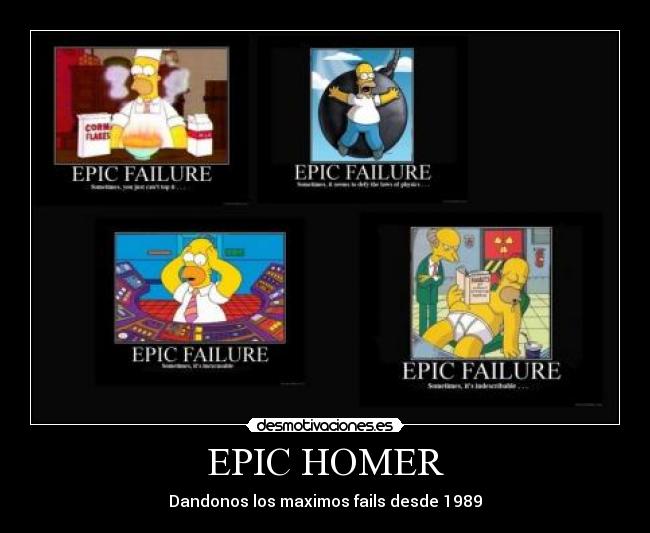 EPIC HOMER - Dandonos los maximos fails desde 1989