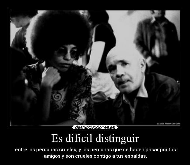 Es dificil distinguir -