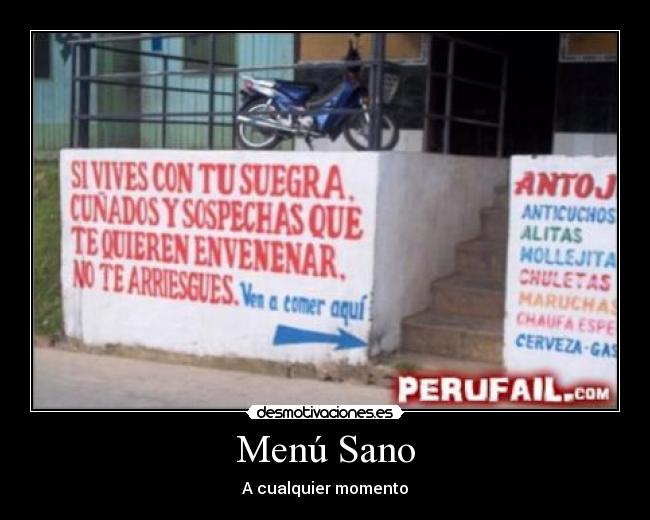 Menú Sano -