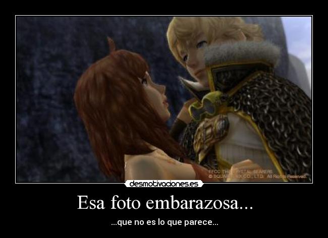 Esa foto embarazosa... - ...que no es lo que parece...