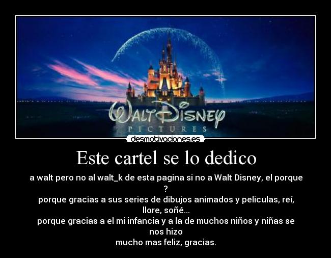 Este cartel se lo dedico -