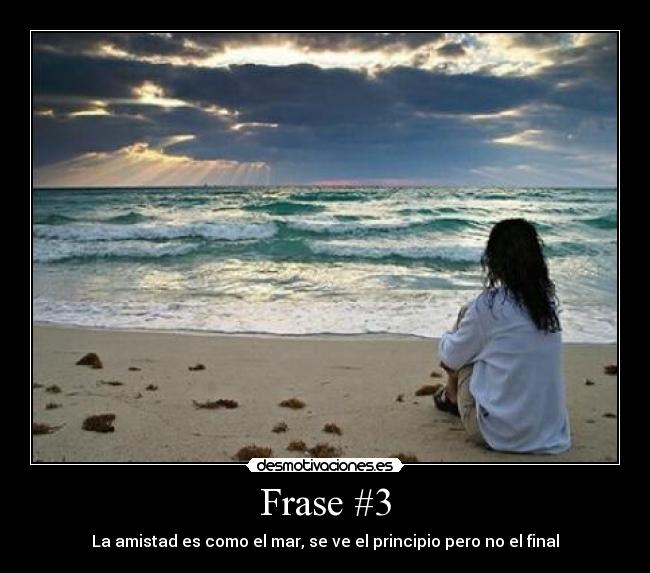 carteles frase amistad como mar principio pero fina desmotivaciones