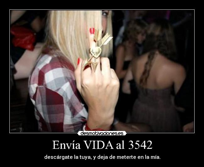 Envía VIDA al 3542 -