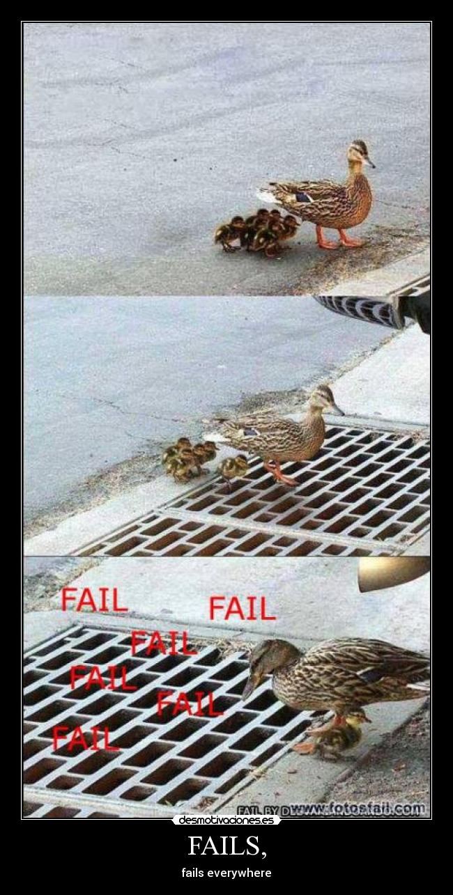 FAILS, - fails everywhere