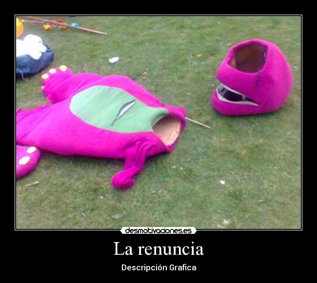 La renuncia - Descripción Grafica