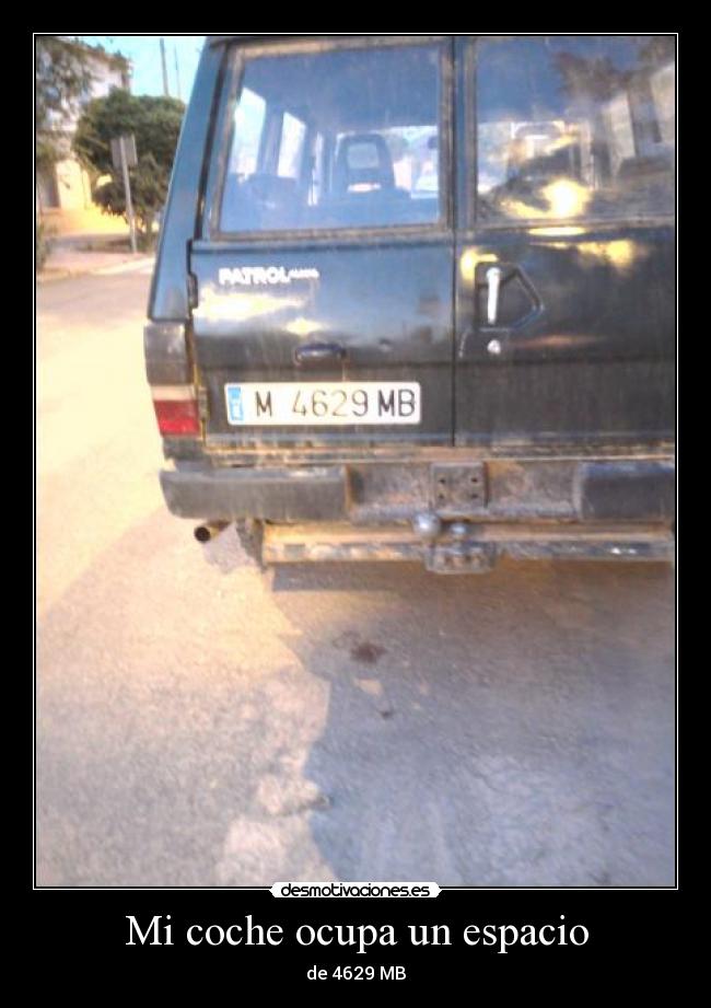 Mi coche ocupa un espacio - 