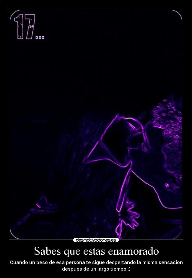 Sabes que estas enamorado -
