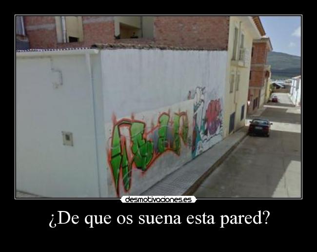 ¿De que os suena esta pared? -