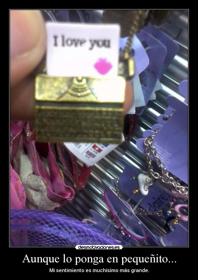 Aunque lo ponga en pequeñito... - 