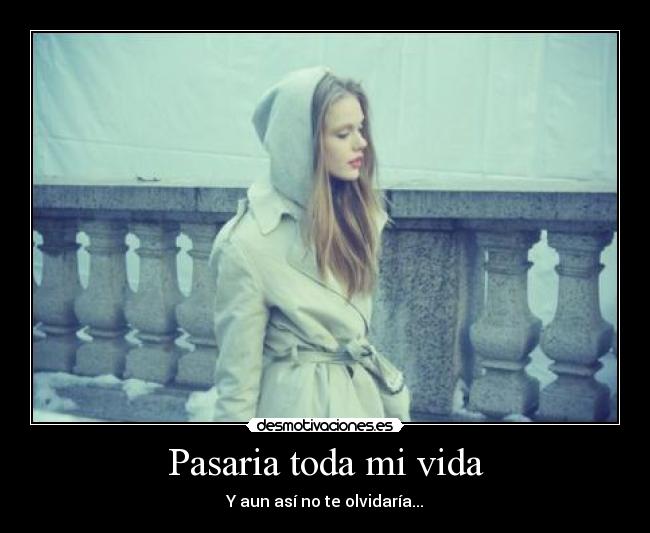 Pasaria toda mi vida - Y aun así no te olvidaría...