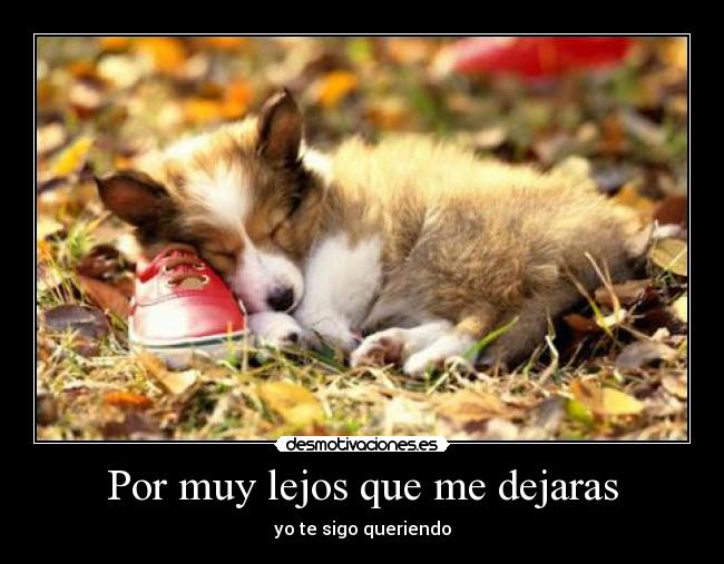 Por muy lejos que me dejaras -