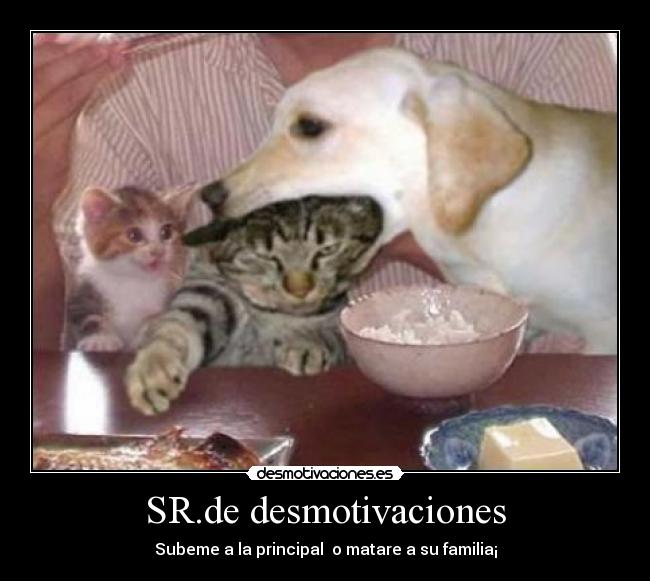 SR.de desmotivaciones - Subeme a la principal o matare a su familia¡