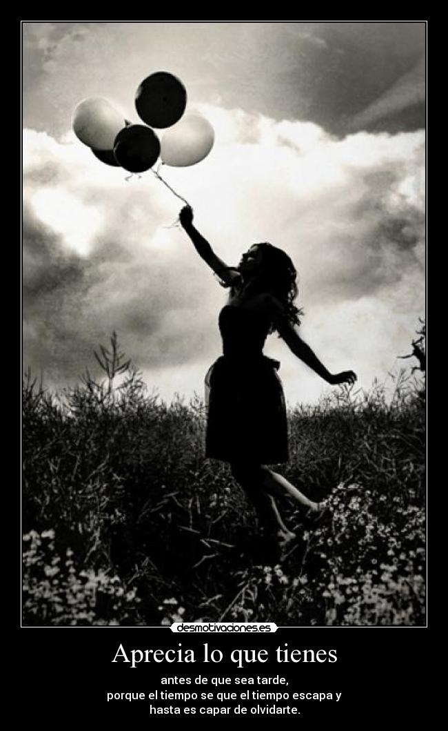 Aprecia lo que tienes - 