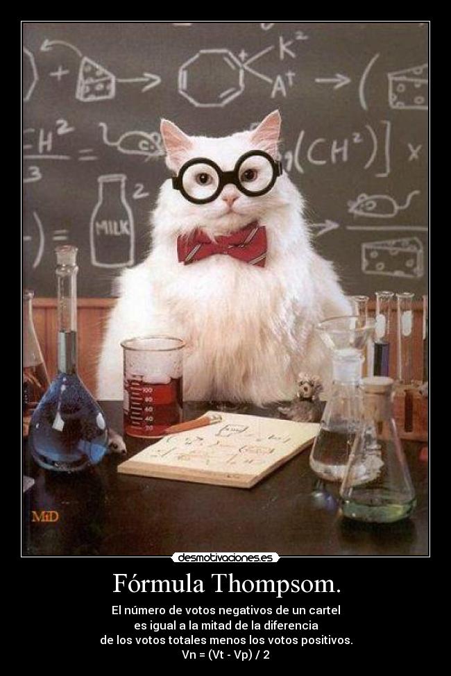 Fórmula Thompsom. -