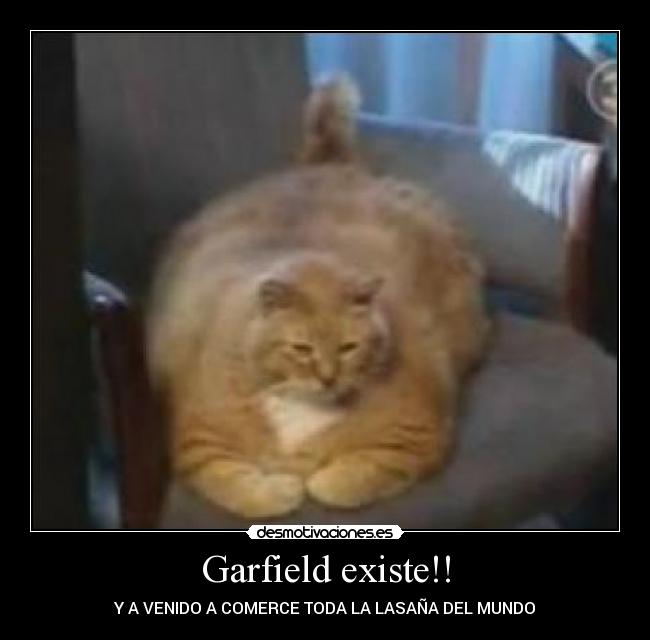 Garfield existe!! - Y A VENIDO A COMERCE TODA LA LASAÑA DEL MUNDO