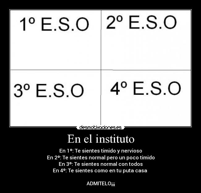 En el instituto -