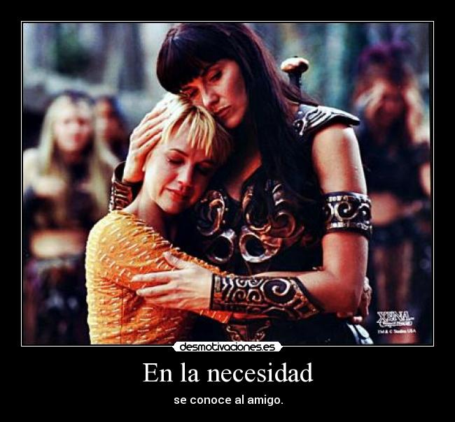 carteles amistad xena gabrielle desmotivaciones