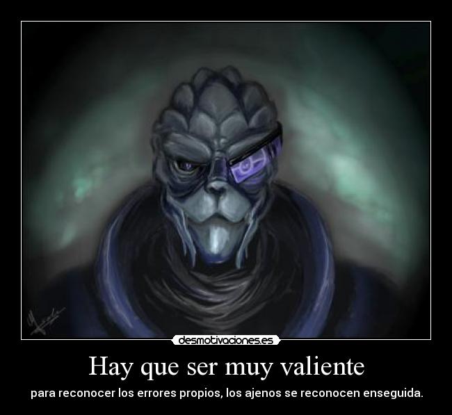carteles garrus mass effect descripcion comentarios desmotivaciones
