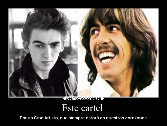 carteles george harrison the beatles desmotivaciones