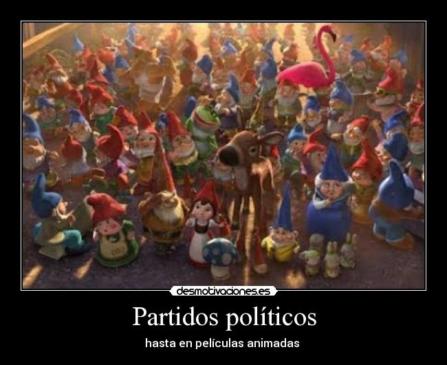 Partidos políticos - hasta en películas animadas