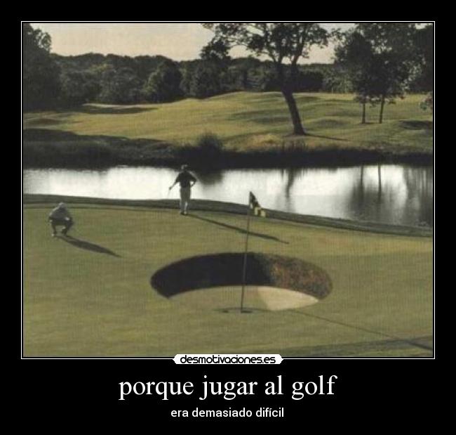 porque jugar al golf -