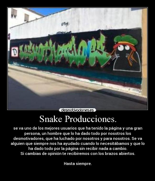 carteles snake producciones graffiti desmotivaciones hector atl ayudar walt_k ads usuario grande desmotivaciones