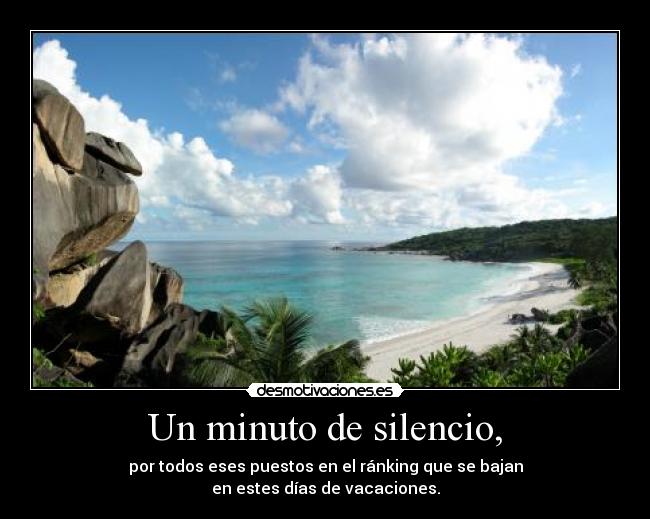 Un minuto de silencio, -