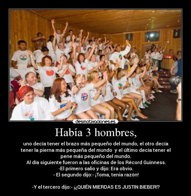 Había 3 hombres, - 