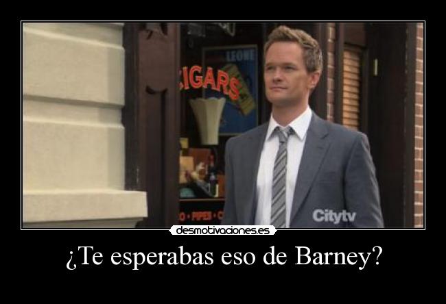 ¿Te esperabas eso de Barney? - 