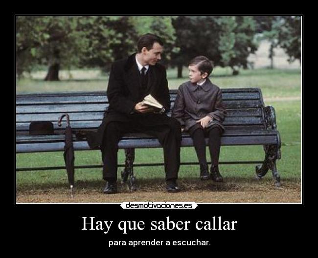 Hay que saber callar - 