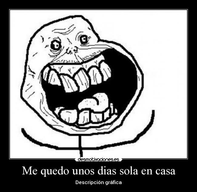 Me quedo unos dias sola en casa - Descripción gráfica