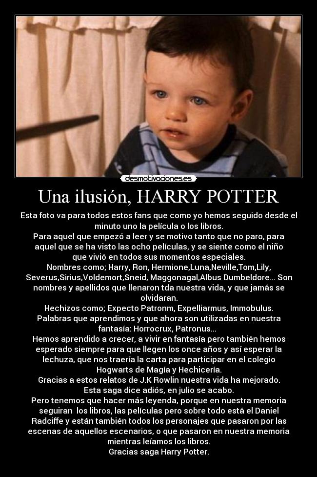 Una ilusión, HARRY POTTER - 