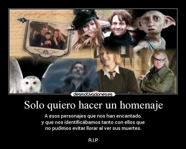 Solo quiero hacer un homenaje -