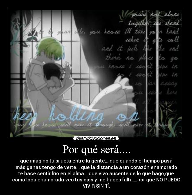 Por qué será.... -