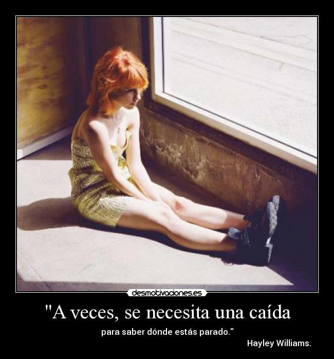 A veces, se necesita una caída -