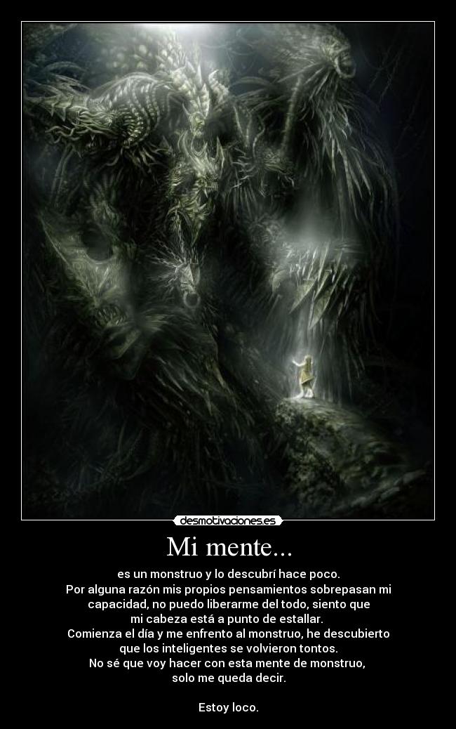 carteles monster mind desmotivaciones