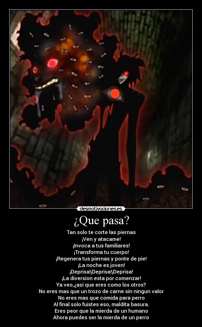 carteles alucard hellsing reggaton canis justin bieber carlos segundo temas que busca mucho gente desmotivaciones