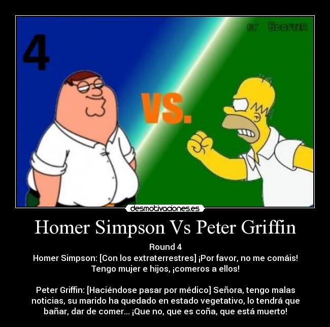 Homer Simpson Vs Peter Griffin - 