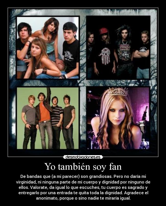 carteles tambien soy fan desmotivaciones