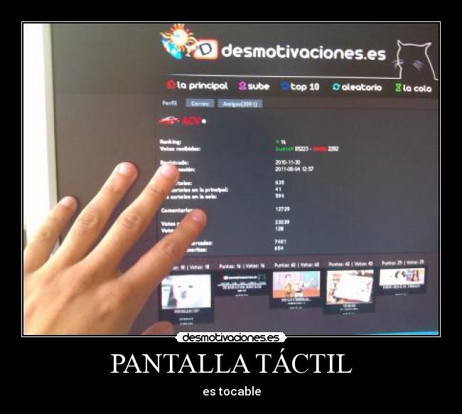 PANTALLA TÁCTIL -