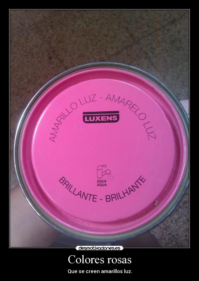 Colores rosas -